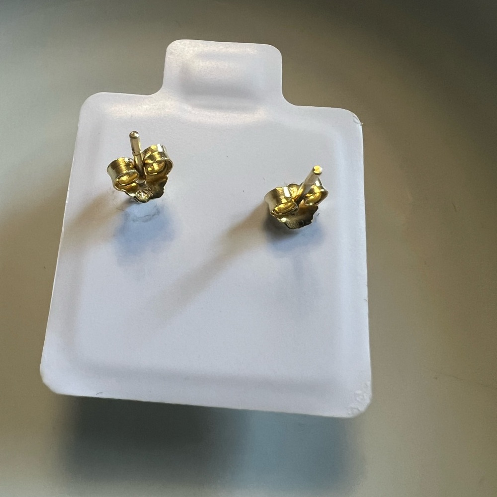 Sterling Silver Square Stud Earrings View 4